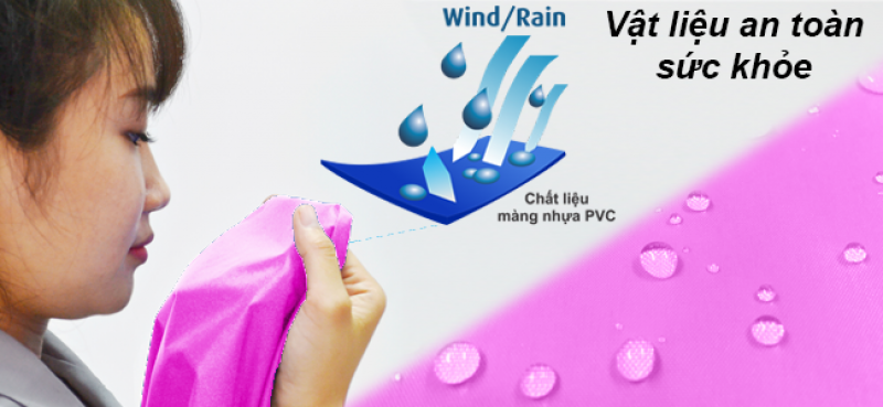 Raincoat with Zippers in Color (Random Color Delivery)