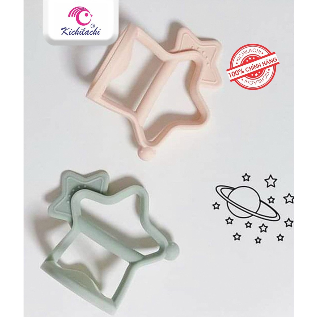 Gặm nướu Kichilachi silicon Mềm cầm chắc tay cho bé