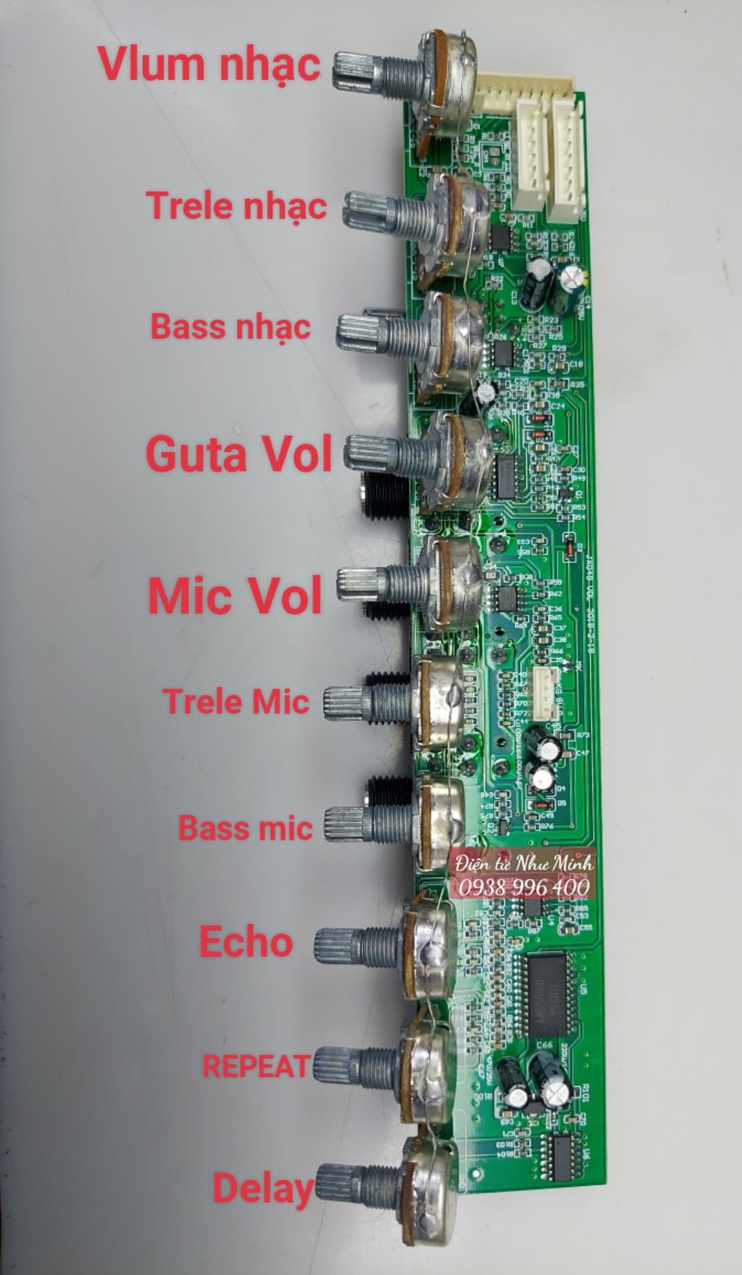 Bo echo loa kéo 10 vlume - bo âm sắc 10 nút chỉnh