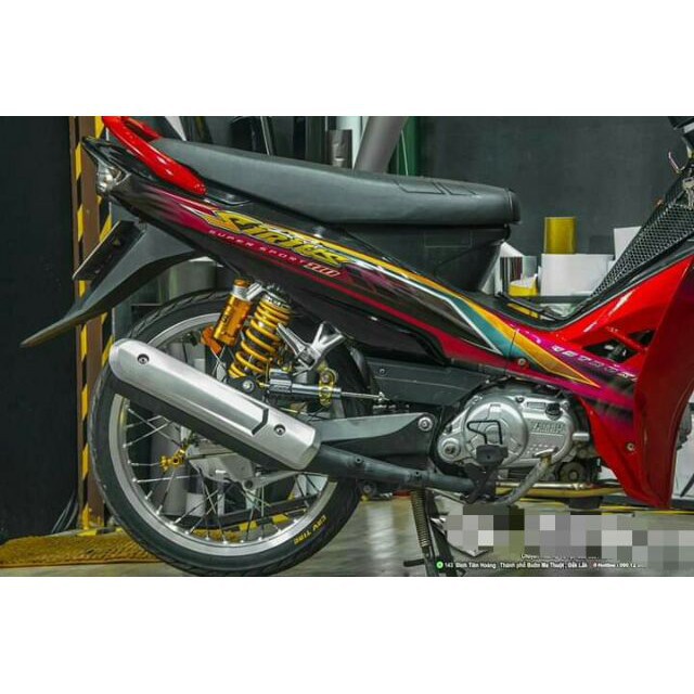 Tem Rời Sirius Đỏ Đen Phối Xanh Vàng (Bộ)