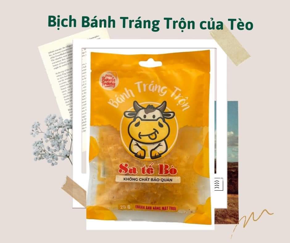BÁNH TRÁNG TRỘN VỊ SATE BÒ SIZE (S) 23g