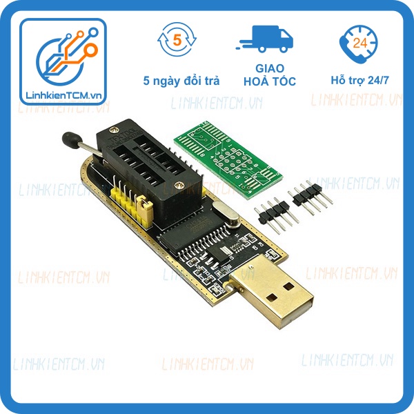 Mạch nạp rom CH341A nạp bios eeprom 24 25 series