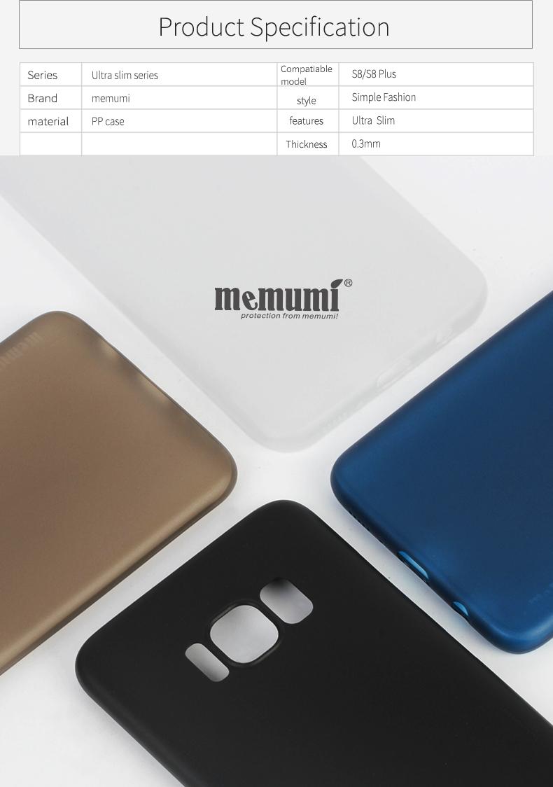 Ốp lưng siêu mỏng cho Samsung Galaxy S8 Plus hiệu Memumi