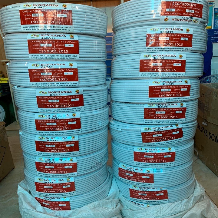 Dây cáp 5C 48Tim 100ya HJD (nhãn đỏ) (Cuộn) - SP000777