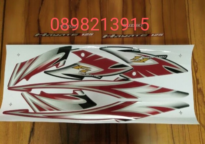 Bộ tem suzuki hayate ss fi 2013 màu đỏ