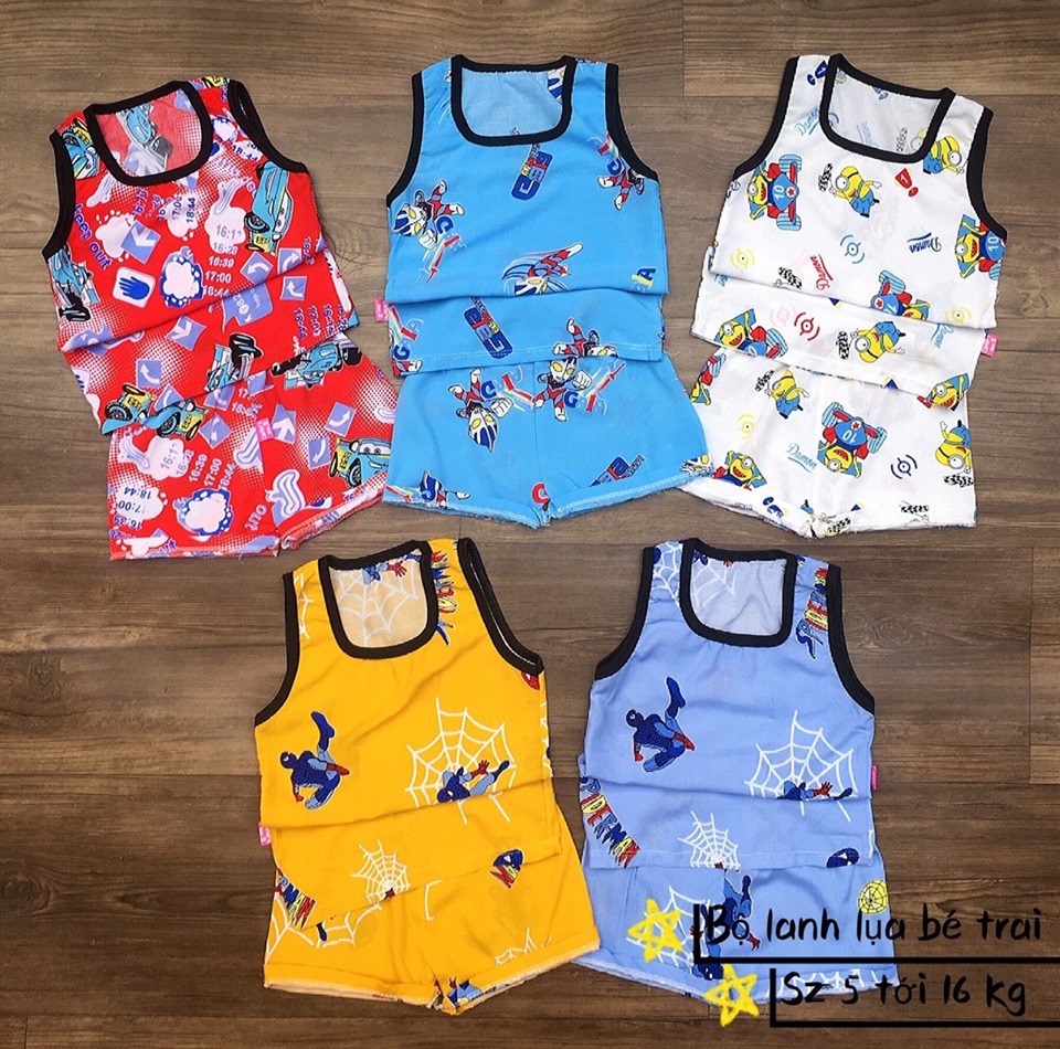 SET Đồ bộ bé trai  in hình