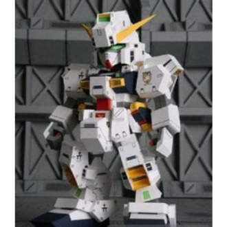 Mô hình giấy DIY SD Gundam RX-121-1 TR-1 Hazel