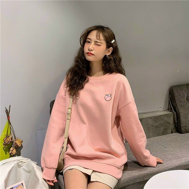 Áo khoác , áo hoodie nữ chui đầu in hình trái cây siêu cute cao cấp năng động trẻ trung TP58