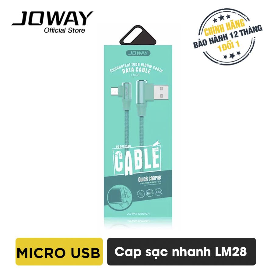 Dây sạc Micro USB Joway LM28 cho các thiết bị Android, Oppo, Xiaomi