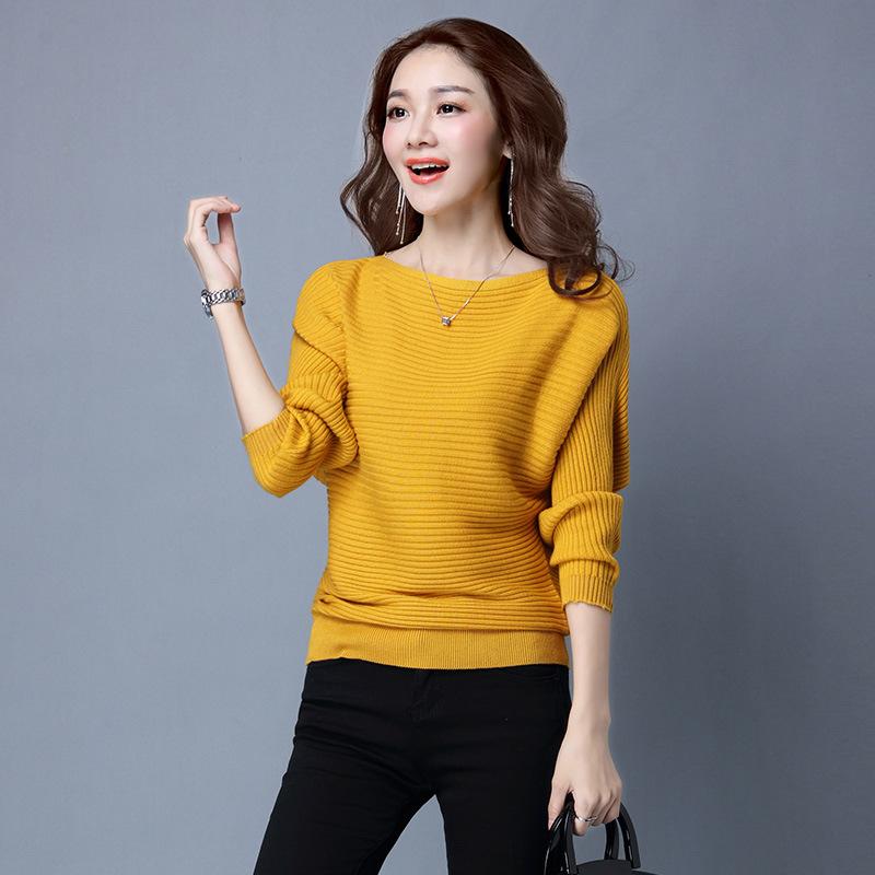 Áo len kiểu cánh dơi thu đông chất len dệt kim mềm mịn mẫu mới nhat 2019 LZ01599