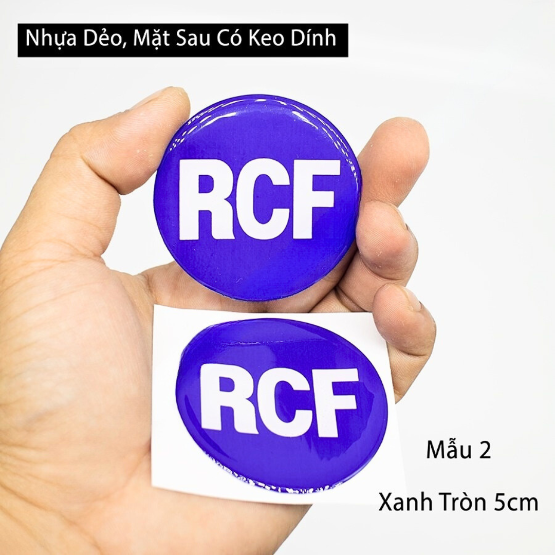 Tem loa rcf nhiều mẫu dán thùng loa