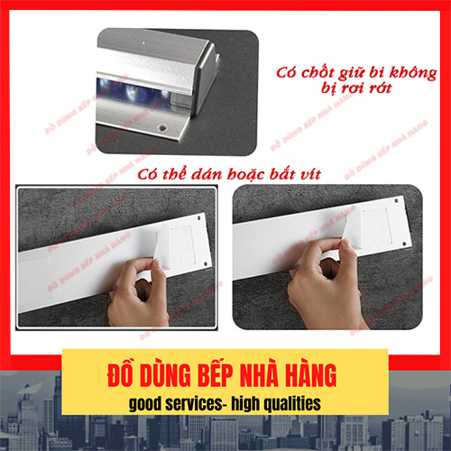 Thanh kẹp bill  nhôm, order dài 45cm