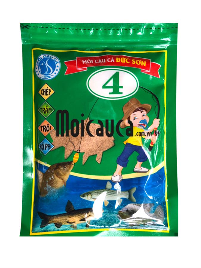 Mồi câu đức sơn số 1 . 2 .3 . 4 - chép ,trắm ,trôi,rô phi