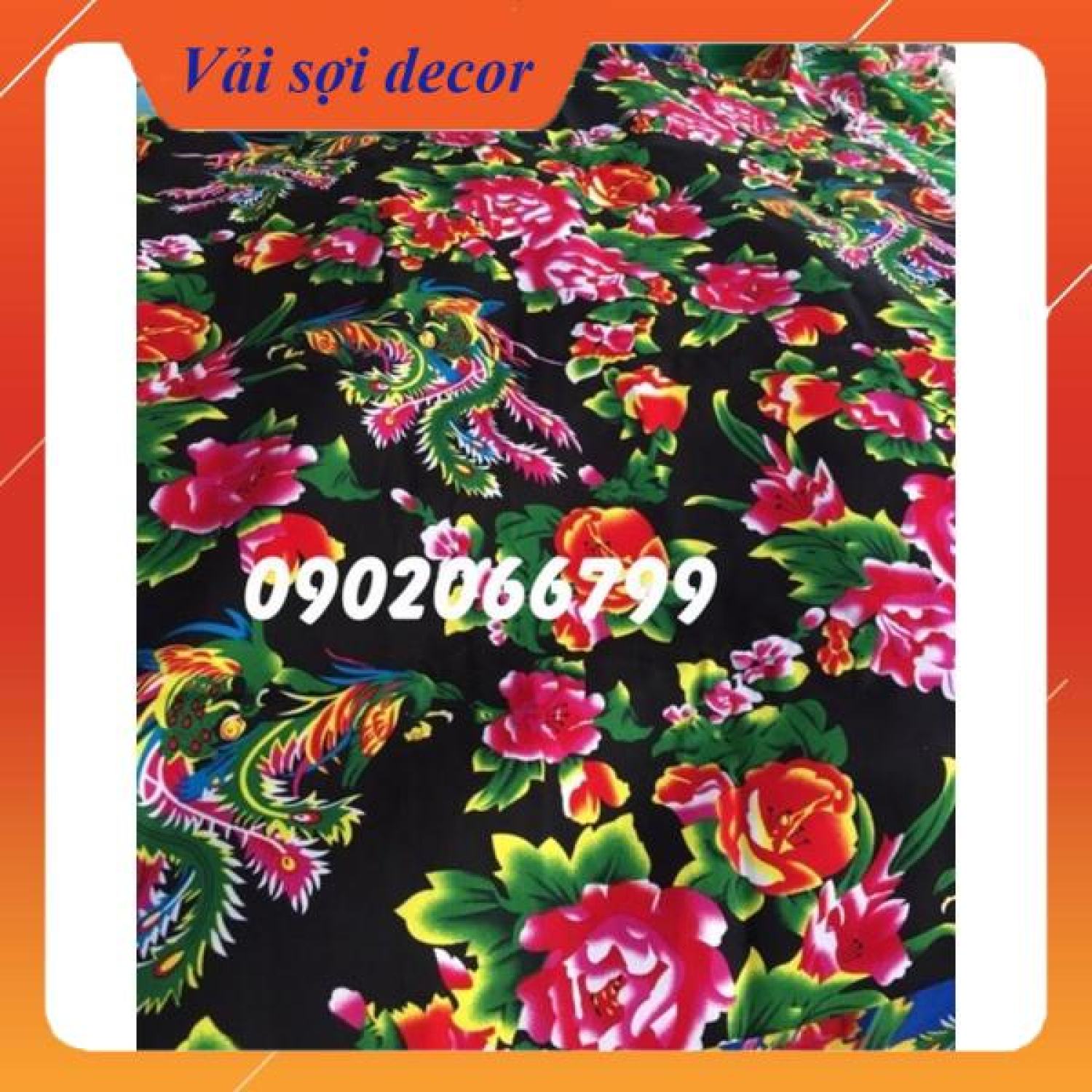 Vải chăn con công các màu chất đẹp( 2,43m x 1,6m)