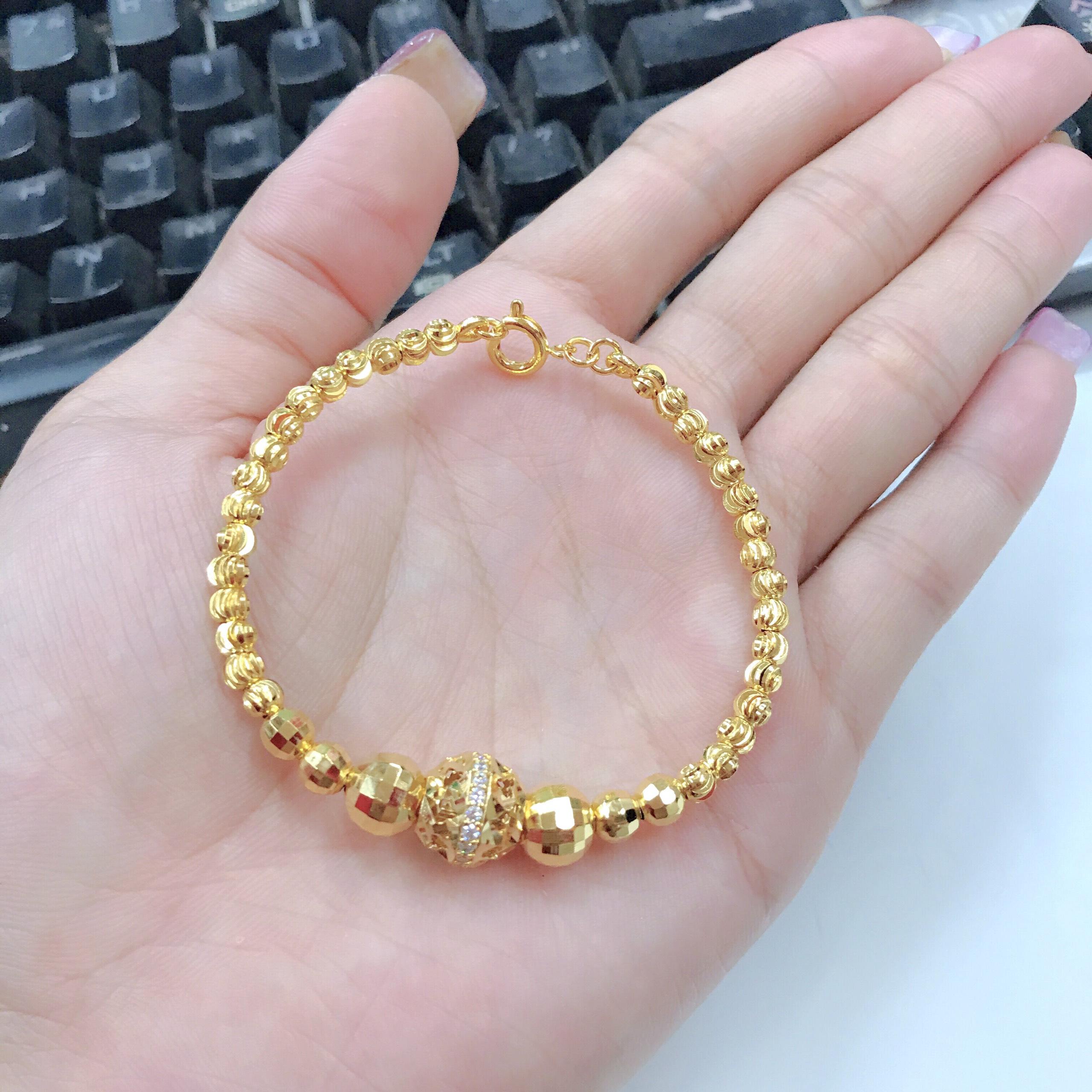 [ Vòng Tay Nữ Thiết Kế Hàn Quốc, Chất Liệu Lõi Bạc Thái ] Givishop - V290772 47R