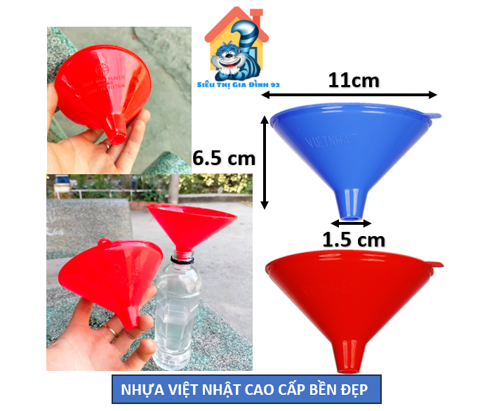 Phễu nhựa rót nước tiện lợi - quặng nhựa đa năng việt nhật 2880
