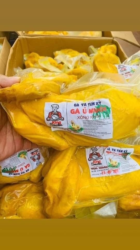 1 con gà ủ muối hoa tiêu nguyên con tam kỳ vua khói / thái nguyên ăn vặt