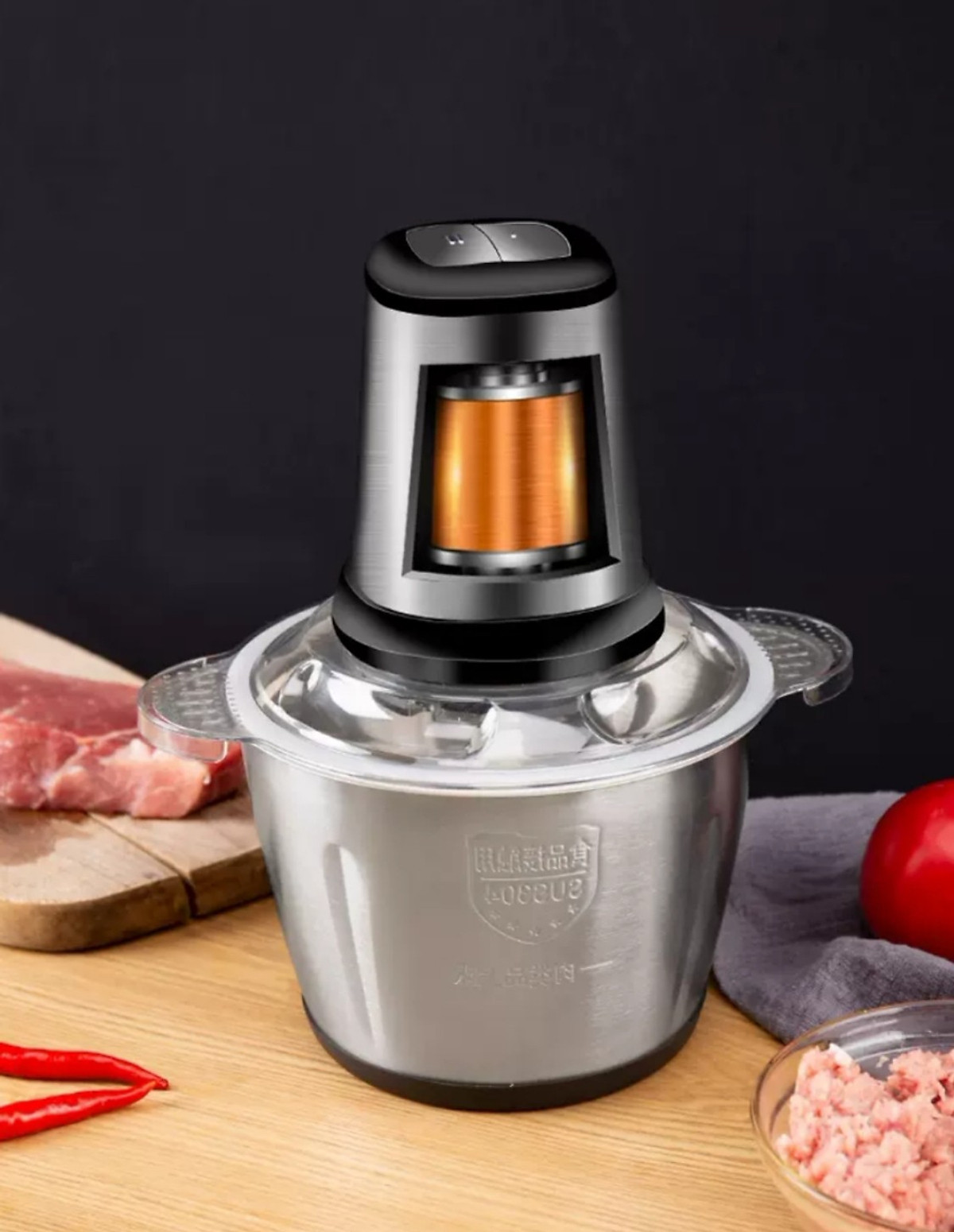 Máy Xay Thịt Cối Inox Cao Cấp Hàng Nhập Khẩu