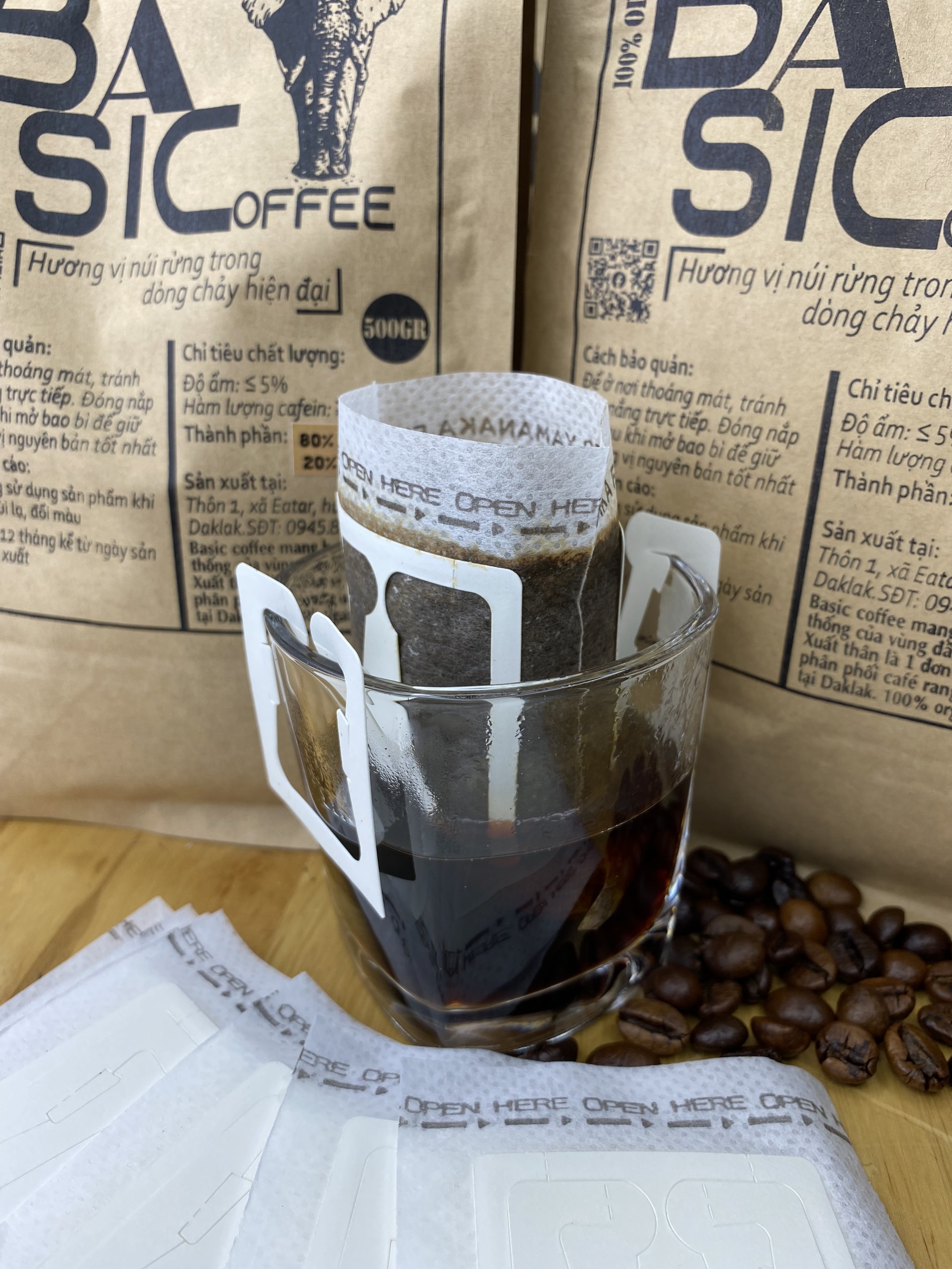 Phin Giấy Cà Phê Basic Coffee Phin Giấy Du Lịch Túi Lọc Cafe