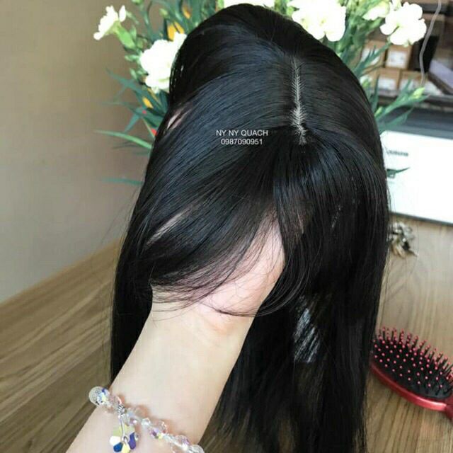 Tóc che hói nữ 💝FREESHIP💝 TÓC GIẢ che hói nữ có da đầu