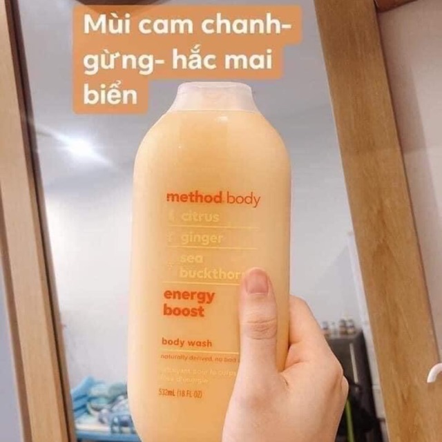 Sữa tắm organic Method Body 532ml
