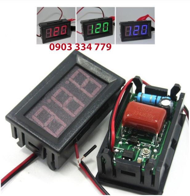 Đồng hồ đo vôn 70VAC 500VAC vol Đỏ