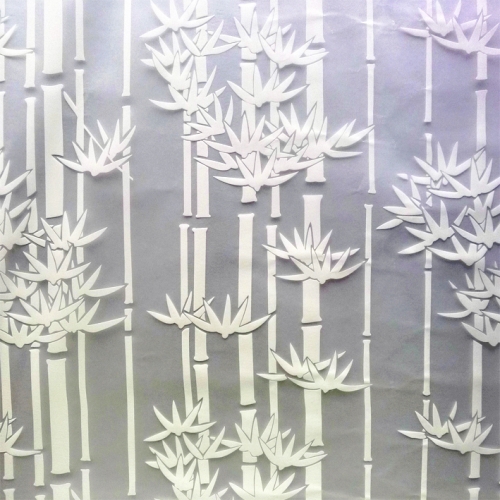 Giấy dán kiếng khổ 3mx90cm  Hoa trắng trang nhã