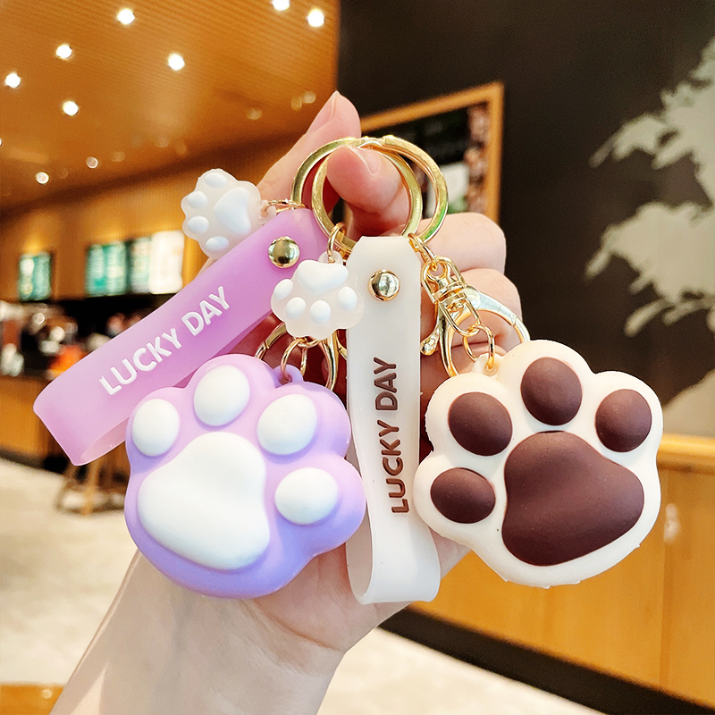 Móc khóa tay mèo siêu dễ thương