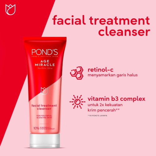 [HCM]Sữa Rửa Mặt Ponds Chống Lão Hóa Age Miracle (100g)