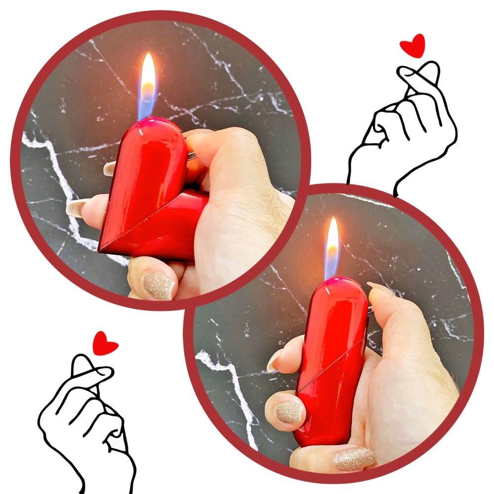 BẬT LỬA HÌNH TRÁI TIM (CÓ HỘP) - (XÀI GAS) BẬT LỬA HÌNH TRÁI TIM (CÓ HỘP) - (XÀI GAS)