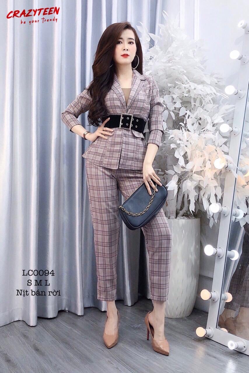 [HCM]Set vest 3 món dài kaki mềm cực đẹp