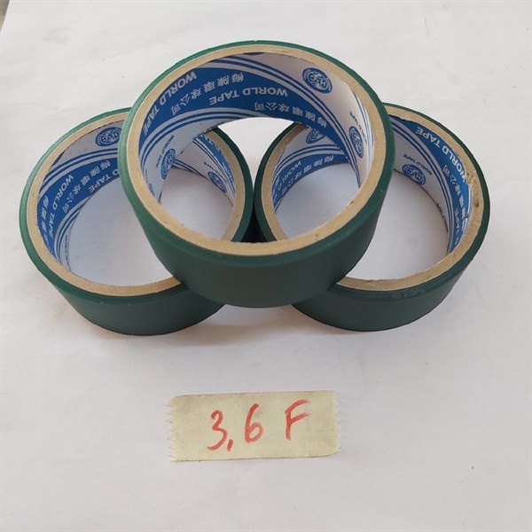 Băng keo simili 3.6f 7m xanh lá