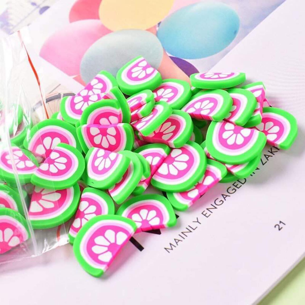 (Khéo tay hay làm) COMBO 10 Charm làm kẹp tóc, dây buộc tóc, nhẫn, trang trí mô hình...