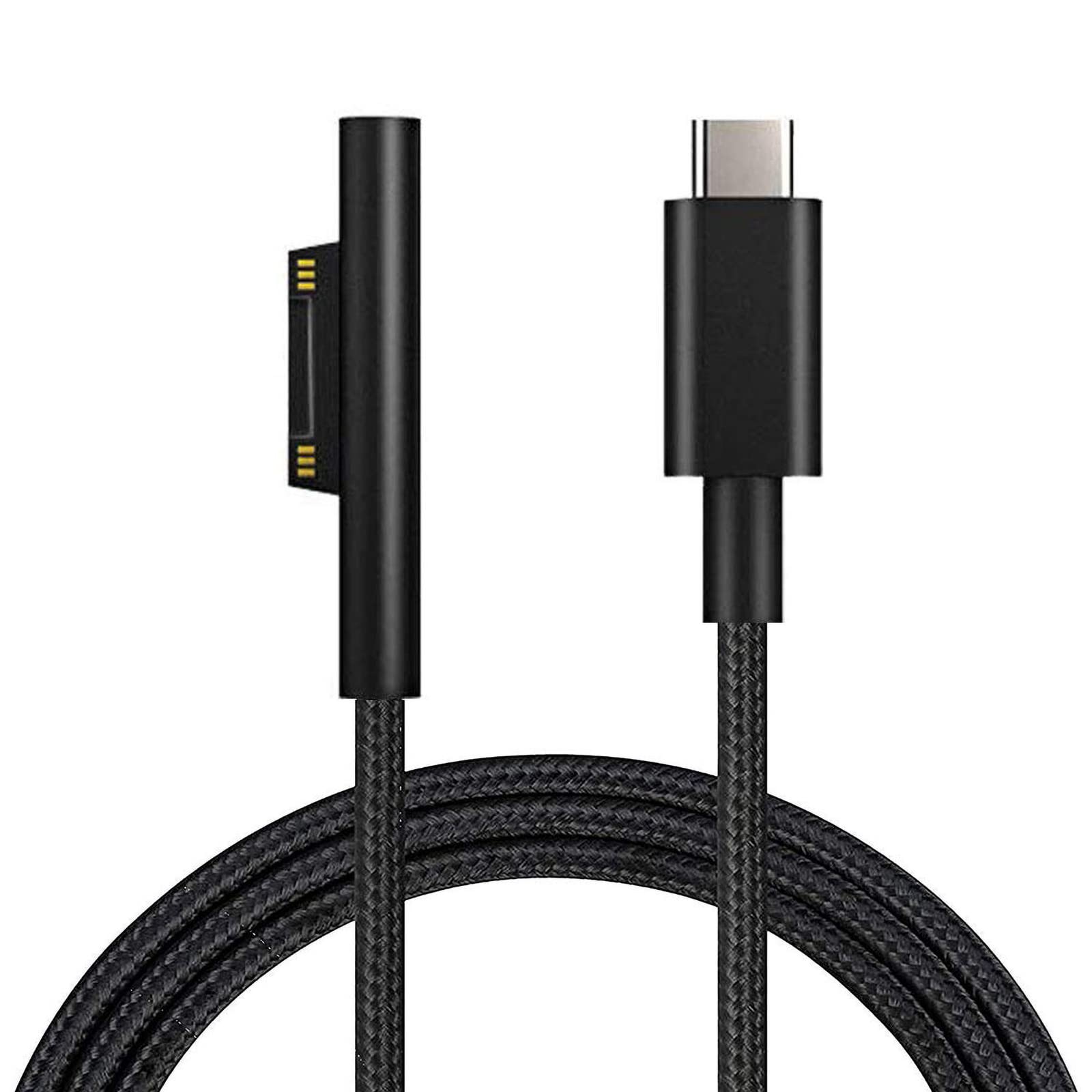 Cáp sạc nhanh PD Type C to Surface Pro 3 4 5 6 7 8 9 Surface Go Surface Book 1 2 Laptop 15V 65W 102W Microsoft