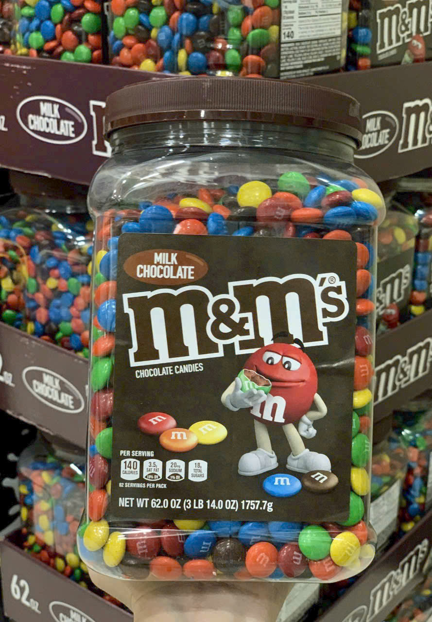 Kẹo Socola M&M Candies  Chocolate  – Mỹ 1757,7g