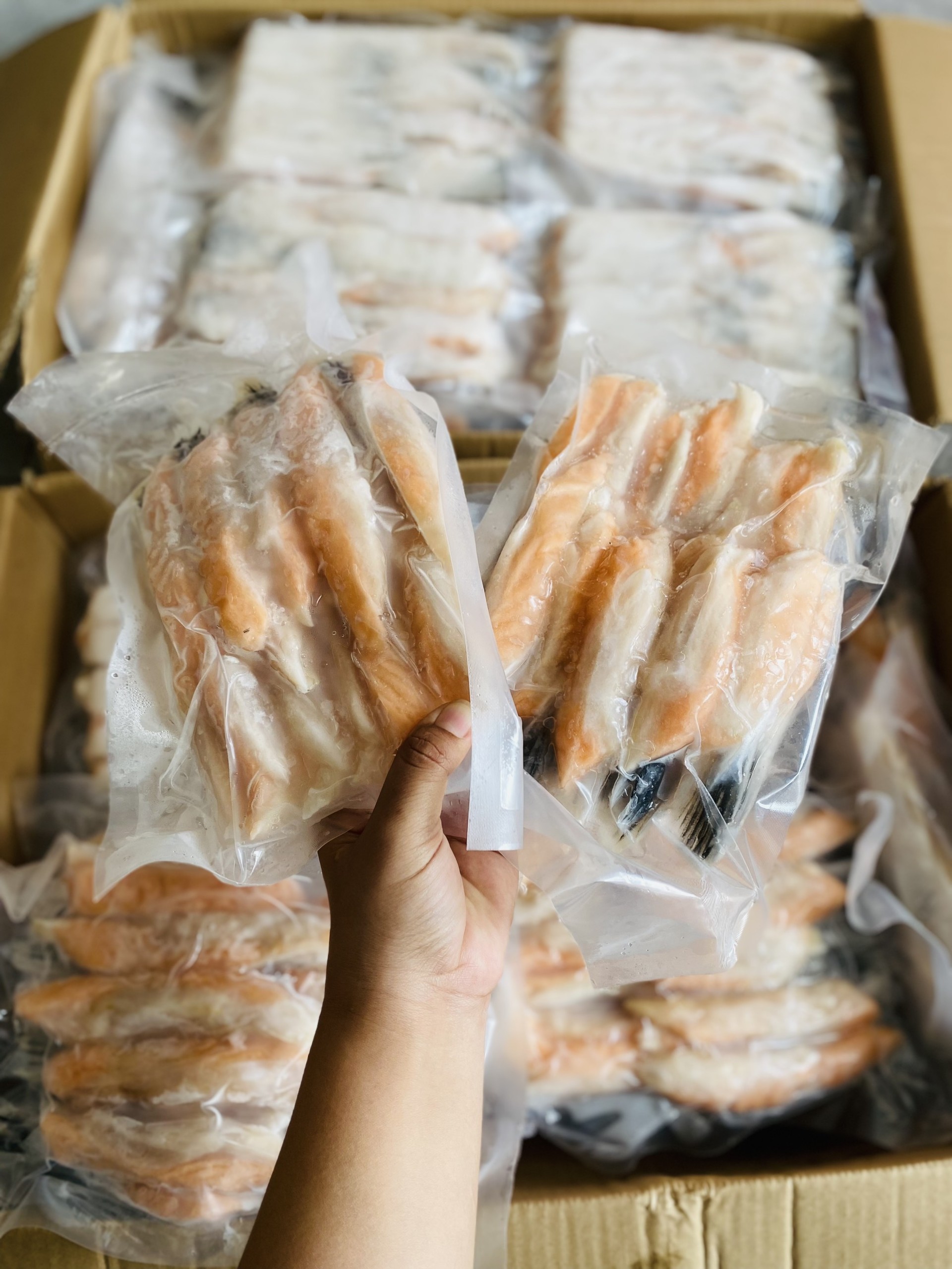 [GIAO NHANH 2H HCM] Giá Sỉ - Vây Cá Hồi Na Uy (1Kg)