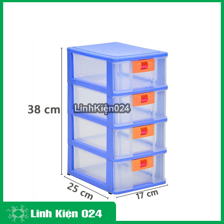 Tủ Đựng Linh Kiện 4 Tầng Song Long