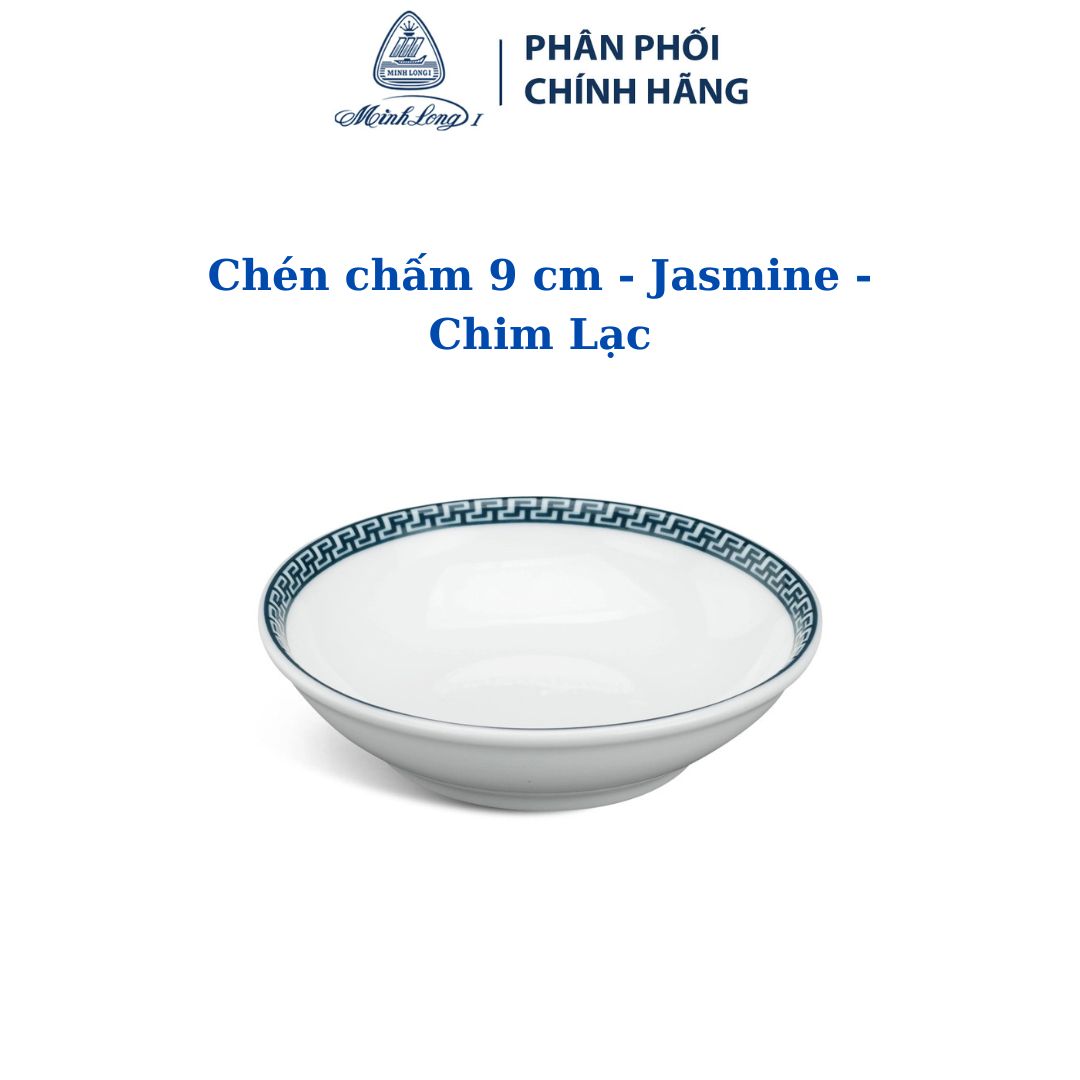 Bộ 5 chén chấm 9cm jasmine chim lạc - gốm sứ cao cấp minh long 1