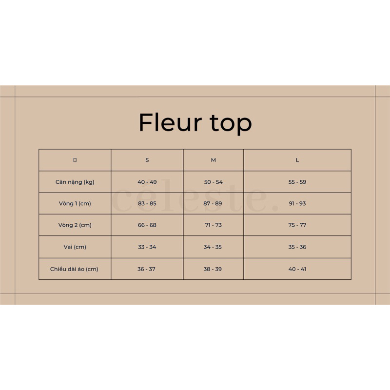 CÉLESTE - Áo Hoa Tay Bồng Fleur Top