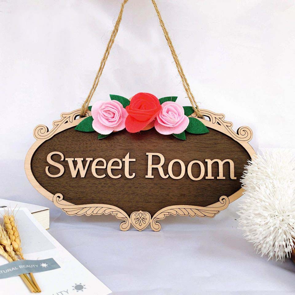 Decor home Bảng gỗ trang trí Sweet Room