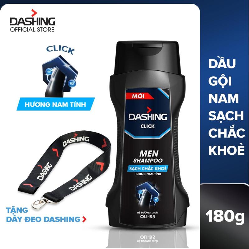 Dầu gội cho tóc sạch chắc khỏe dành cho nam giới Dashing Click Men Shampoo 180g - Tặng dây đeo nhập khẩu