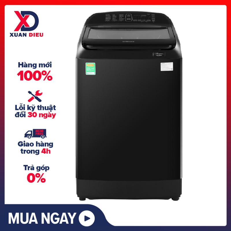 TRẢ GÓP 0% - Máy giặt Samsung Inverter 12 kg WA12T5360BV/SV Mới 2020, Đánh bay vết bẩn, bảo vệ sợi vải hiệu quả nhờ công nghệ mâm giặt Wobble. Hòa tan bột giặt nhanh chóng cùng ngăn bột giặt Magic Dispenser chính hãng