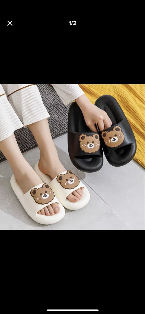 Dép Quai Ngang Nữ Gấu Siêu Êm