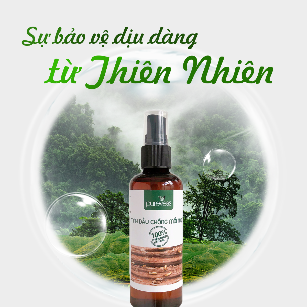 Tinh dầu diệt mối Purevess - diệt mối và côn trùng