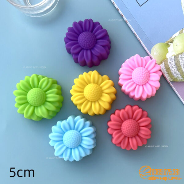 Khuôn silicon 3D cúc họa mi 5cm set 10 khuôn ( 10 PCS)