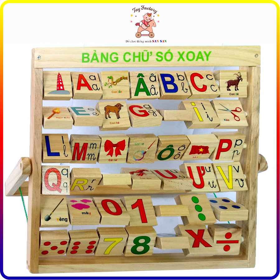 [Hoàn Tiền 10%]Bảng chữ cái tiếng việt và số xoay