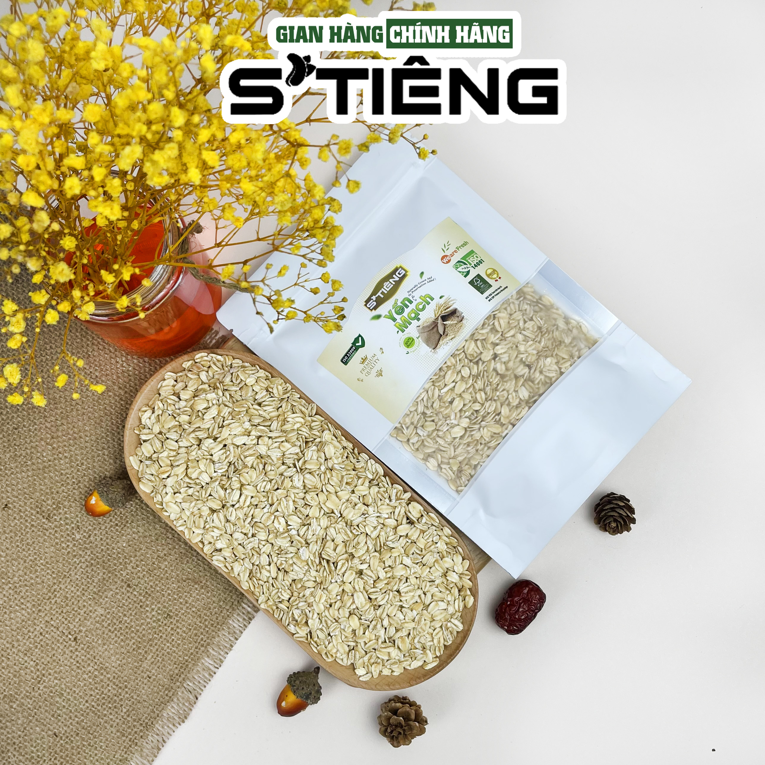Yến Mạch Cán Dẹt Ăn Kiêng Giảm Cân S'TIÊNG