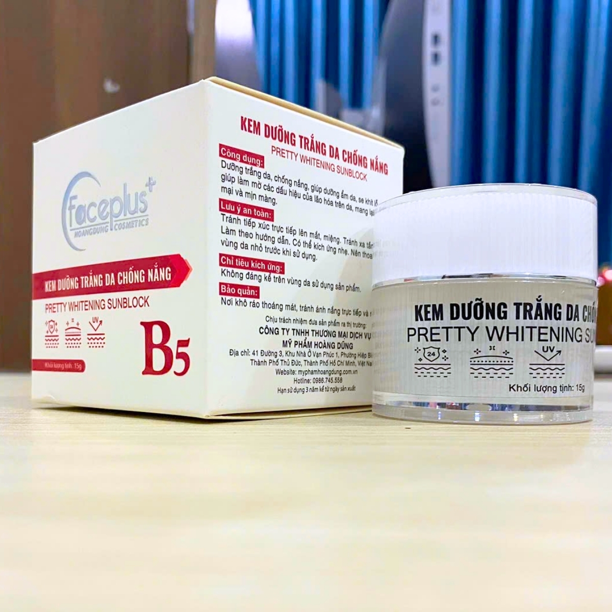 Kem dưỡng trắng da - Chống nắng FacePlus+ B5 (10g)