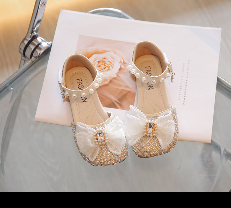 Giày búp bê công chúa đính đá lấp lánh cho bé gái size 26-36 hàng Quảng Châu cao cấp