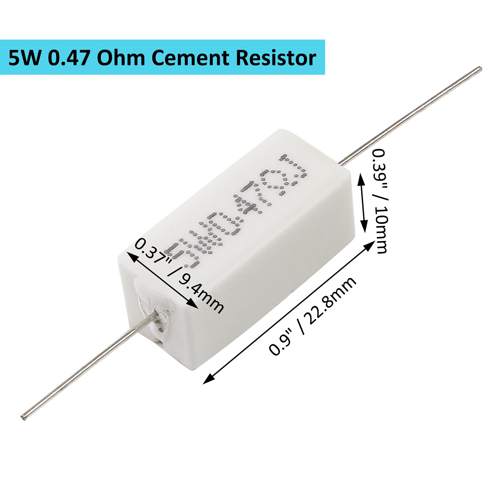 Trở Sứ 5W - (Trở Công Suất) - 10 Cái